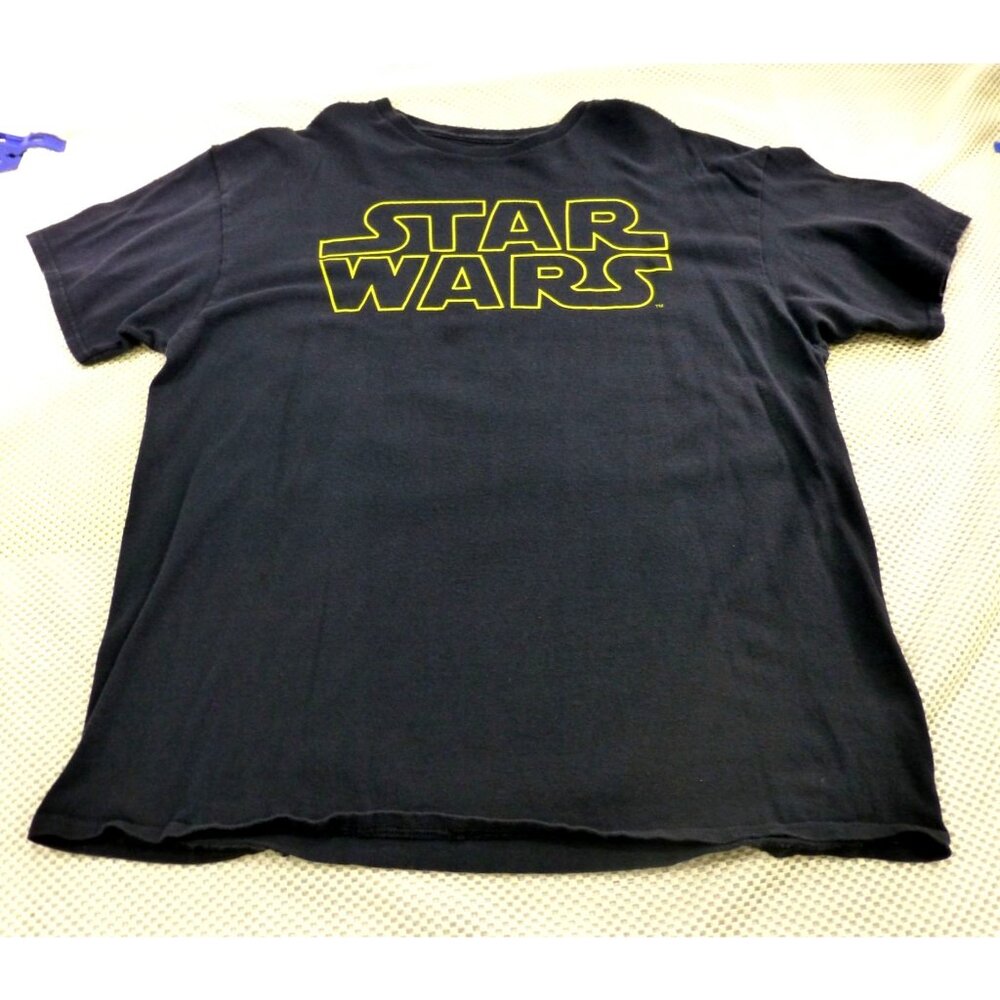 Star Wars Spell Out Black T-Shirt XL Fifth Sun Mens Graphic Tee